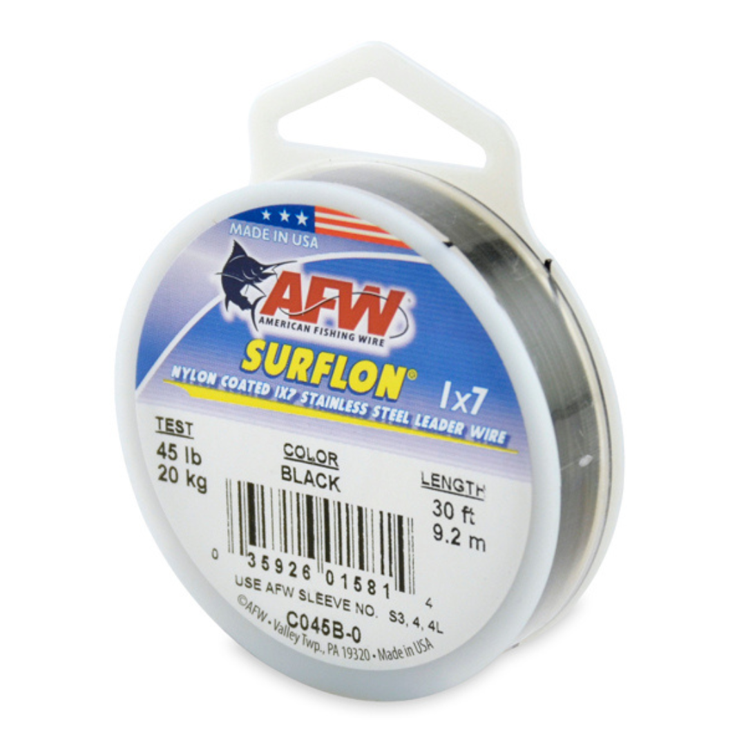 AFW SURFLON Nylon Coated !X7 Stainless Steel Leader Wire