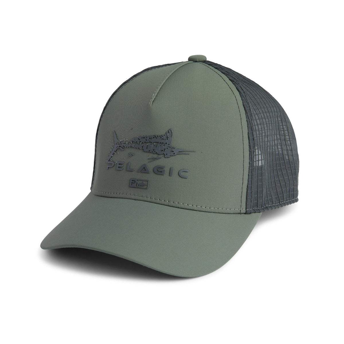 Pelagic Echo Gyotaku Performance Trucker Hats