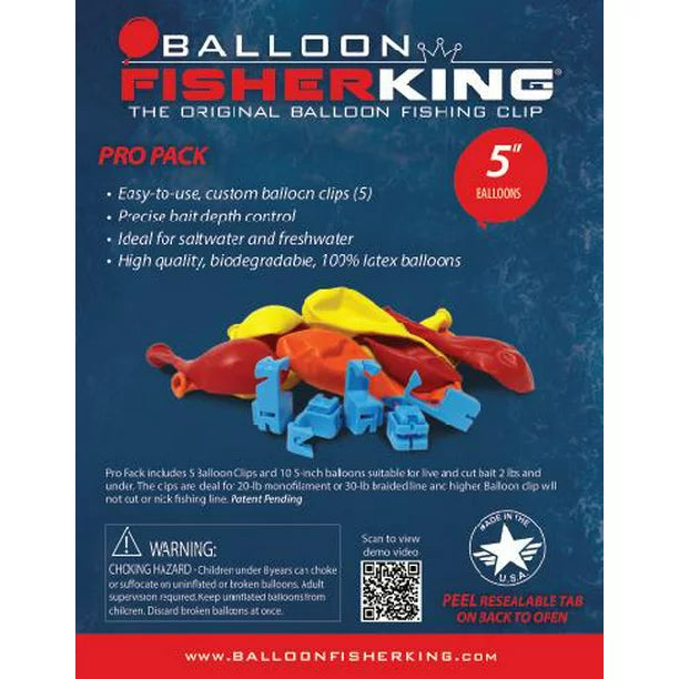 Balloon Fisher King Custom Balloon Clip Pro Packs