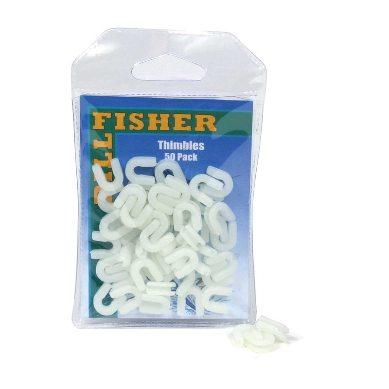 Billfisher Plastic Luminous Thimbles 50-Pack JB Tackle