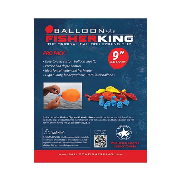 Balloon Fisher King Custom Balloon Clip Pro Packs