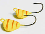 yellow and orange perfect lay jigs for blackfish