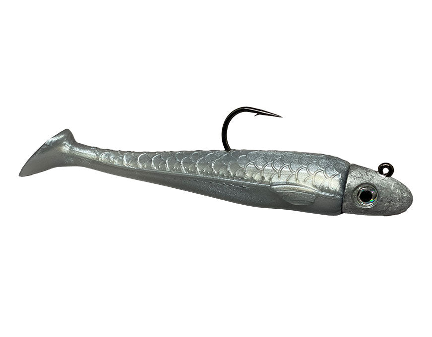 RonZ Z-Fin Original Series Rigged Paddletail - Silver