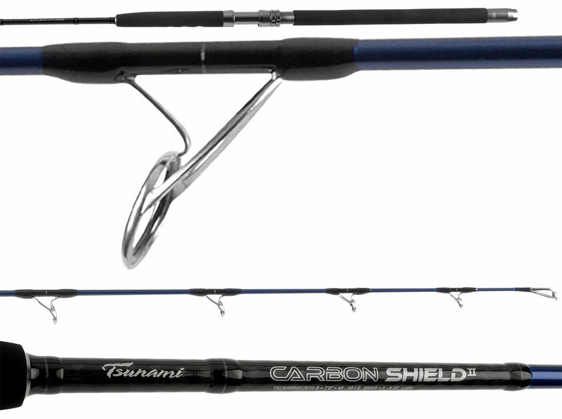 Tsunami Rods Carbon Shield II Conventional Boat Rods